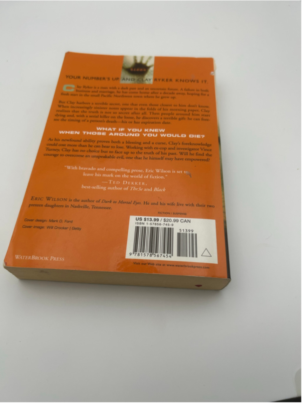 WaterBrook Press Expiration Date Eric Wilson - Picture 4 of 8